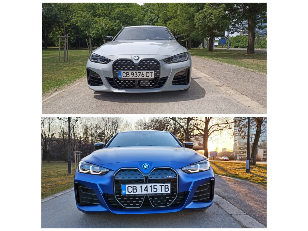 Тест драйв: BMW i4 M50 срещу BMW M440i Gran Coupé, или ток срещу бензин