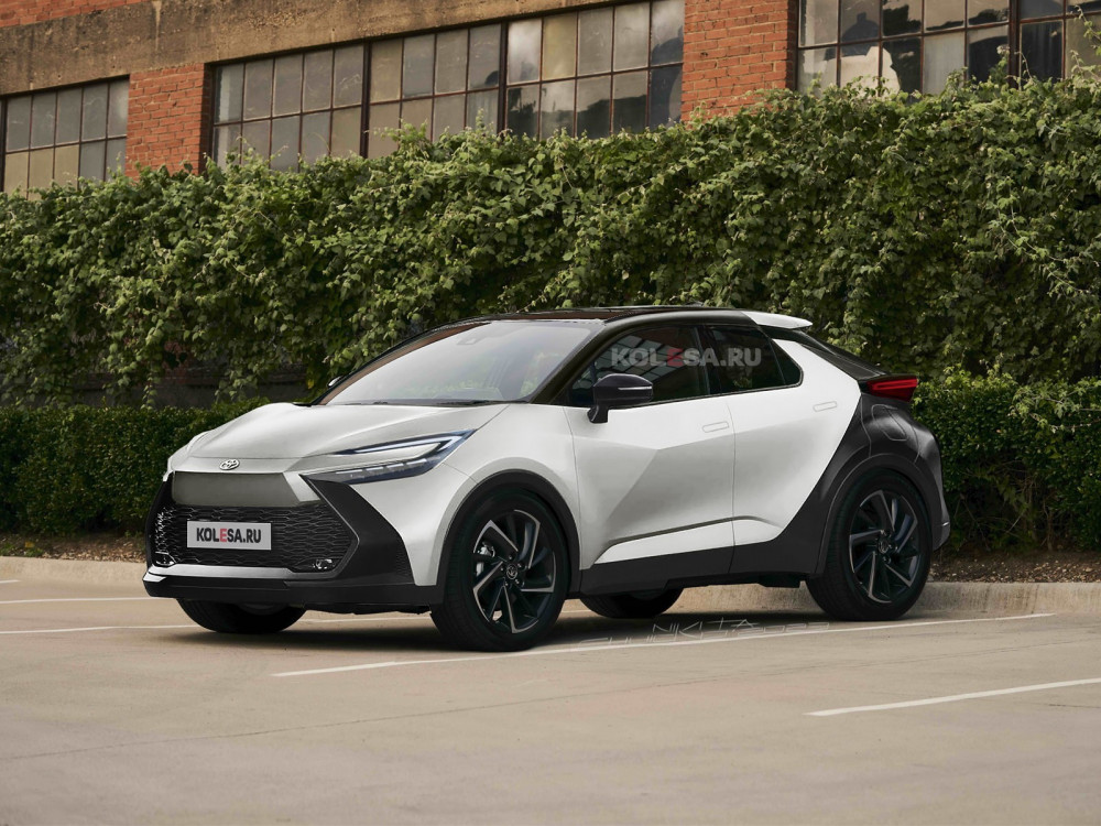 2024 Toyota C-HR, превърната в реалност, изглежда като убиец на Nissan Juke