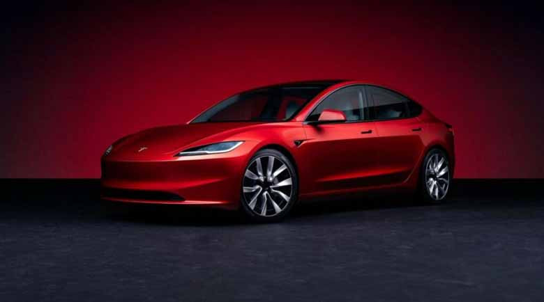 Новата Tesla Model 3 дебютира с по-голям пробег и ново лице