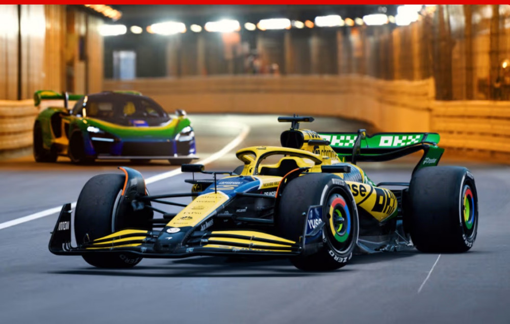 McLaren разкрива специална разцветка, вдъхновена от Аертон Сена, за Гран При на Монако 2024
