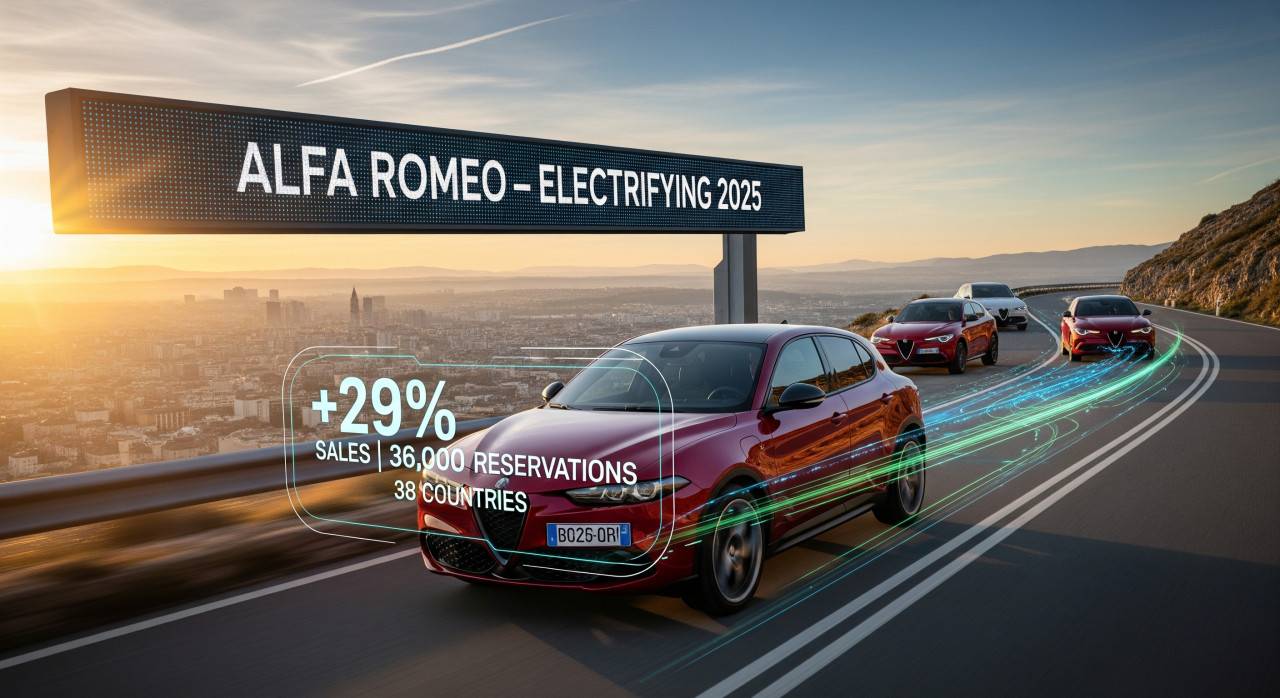Alfa Romeo с 29% ръст в глобалните продажби през 2025 Alfa Romeo с 29% ръст в глобалните продажби през 2025
