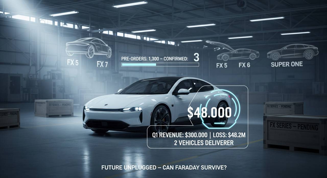 Faraday Future загуби 48 милиона долара и достави само два автомобила през първото тримесечие Faraday Future загуби 48 милиона долара и достави само два автомобила през първото тримесечие