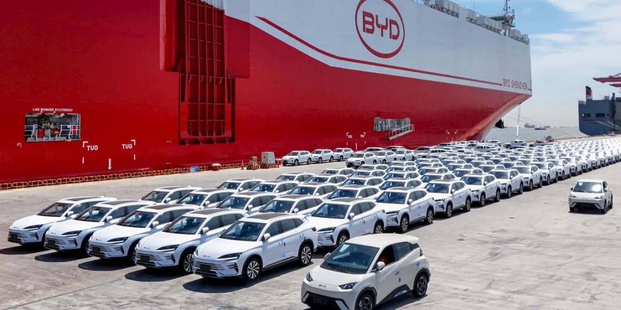 BYD притежава най-големия автомобилен транспортен кораб в света BYD притежава най-големия автомобилен транспортен кораб в света