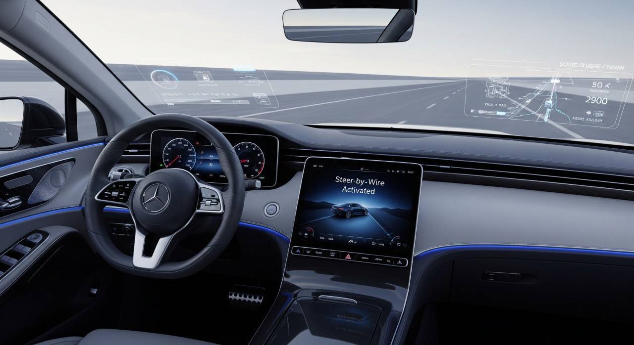 Mercedes-Benz с нови волани без механична връзка през 2026 Mercedes-Benz с нови волани без механична връзка през 2026