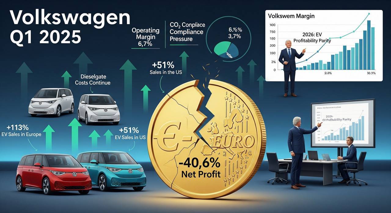 Volkswagen регистрира спад в печалбите въпреки ръста в продажбите на електромобили Volkswagen регистрира спад в печалбите въпреки ръста в продажбите на електромобили