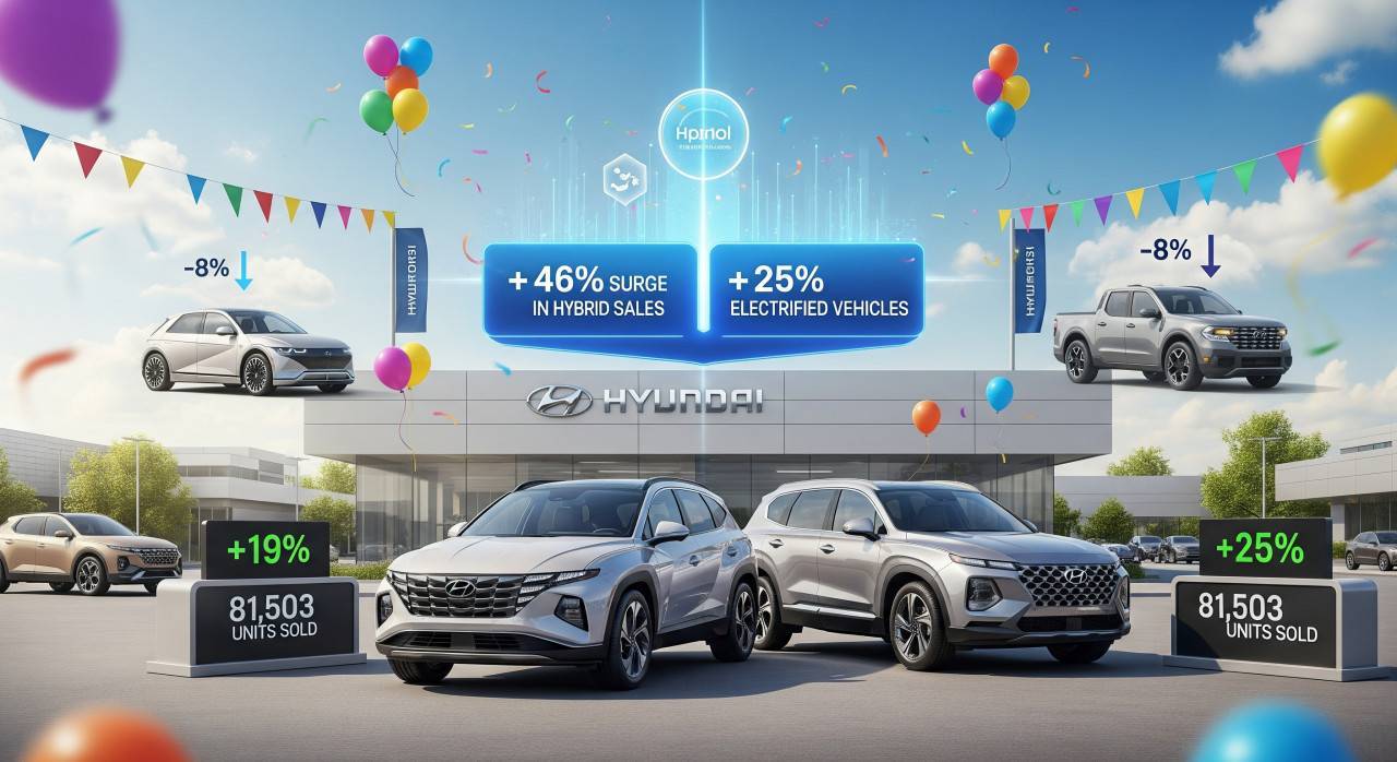 Хибридите помогат на Hyundai да постигне рекордни продажби Хибридите помогат на Hyundai да постигне рекордни продажби