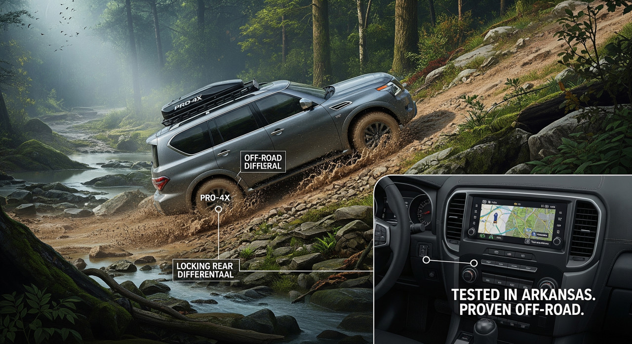Nissan Armada Pro-4X в тест по тежки терени Nissan Armada Pro-4X в тест по тежки терени