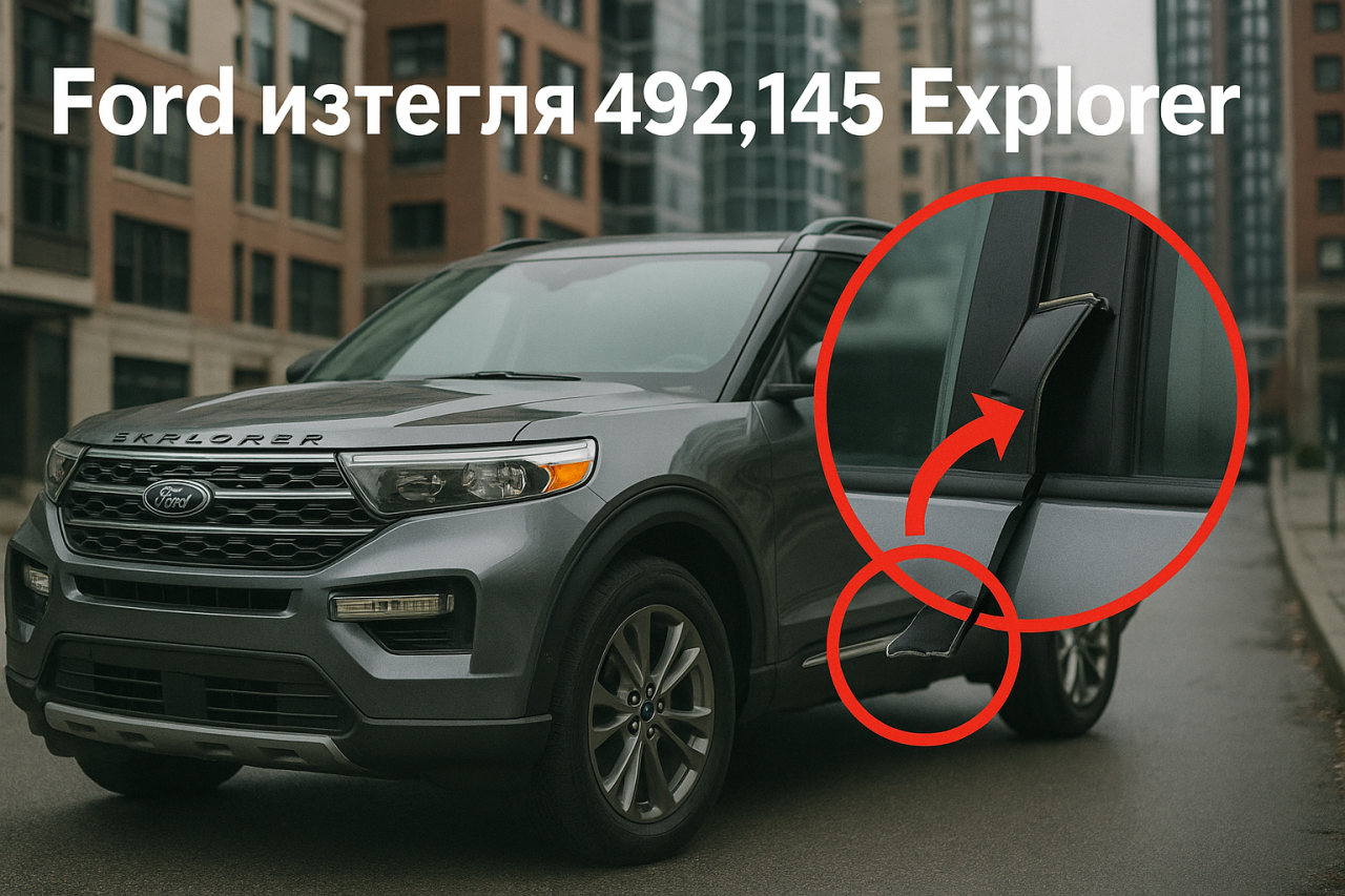 Почти половин милион Ford Explorer са изтеглени Почти половин милион Ford Explorer са изтеглени