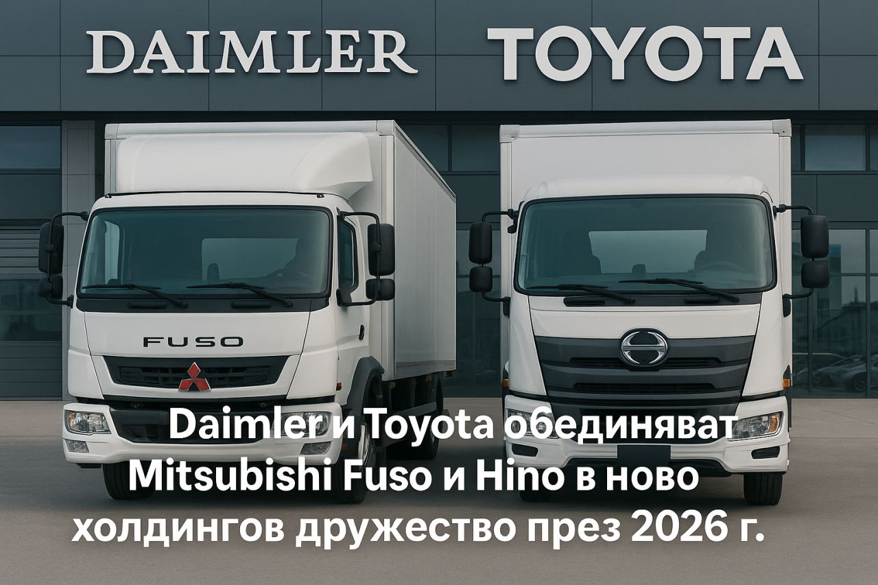 Daimler и Toyota планират мащабно обединение на дъщерни компании за камиони Daimler и Toyota планират мащабно обединение на дъщерни компании за камиони