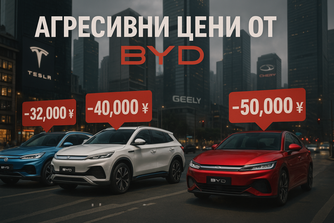 BYD провежда ценова война в Китай BYD провежда ценова война в Китай