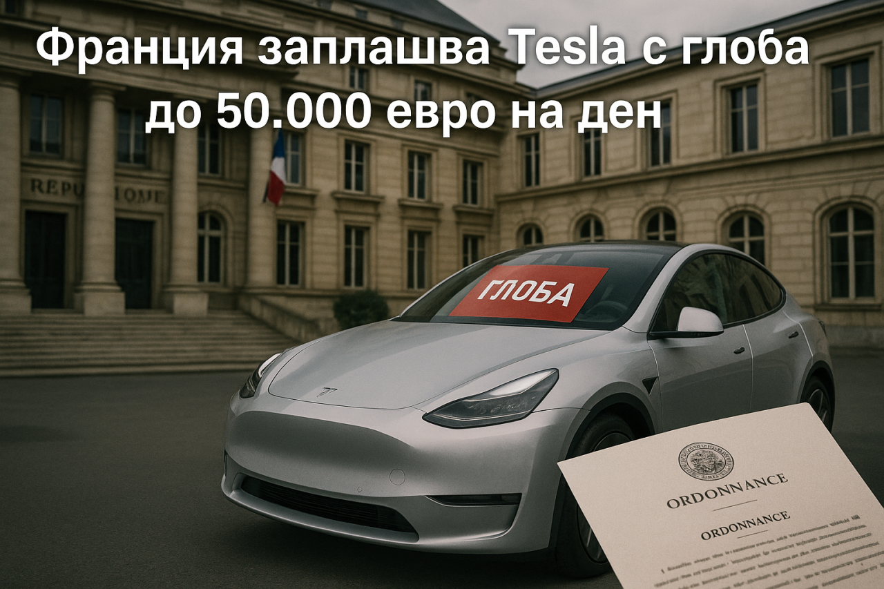 Франция нареди на Tesla да преустанови подвеждащите твърдения за автономно шофиране Франция нареди на Tesla да преустанови подвеждащите твърдения за автономно шофиране
