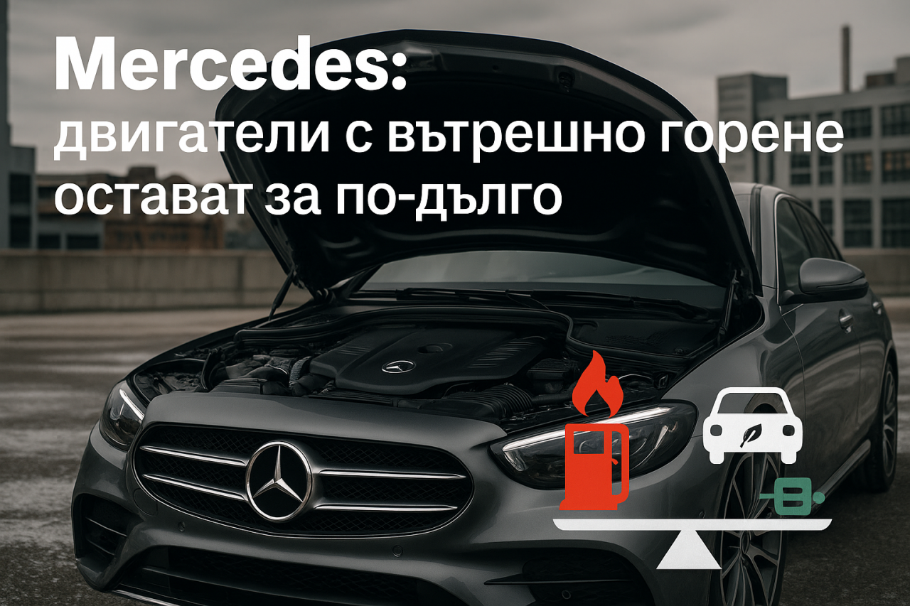 Mercedes прави 'корекционен курс' за удължаване на живота на двигателя с вътрешно горене Mercedes прави 'корекционен курс' за удължаване на живота на двигателя с вътрешно горене