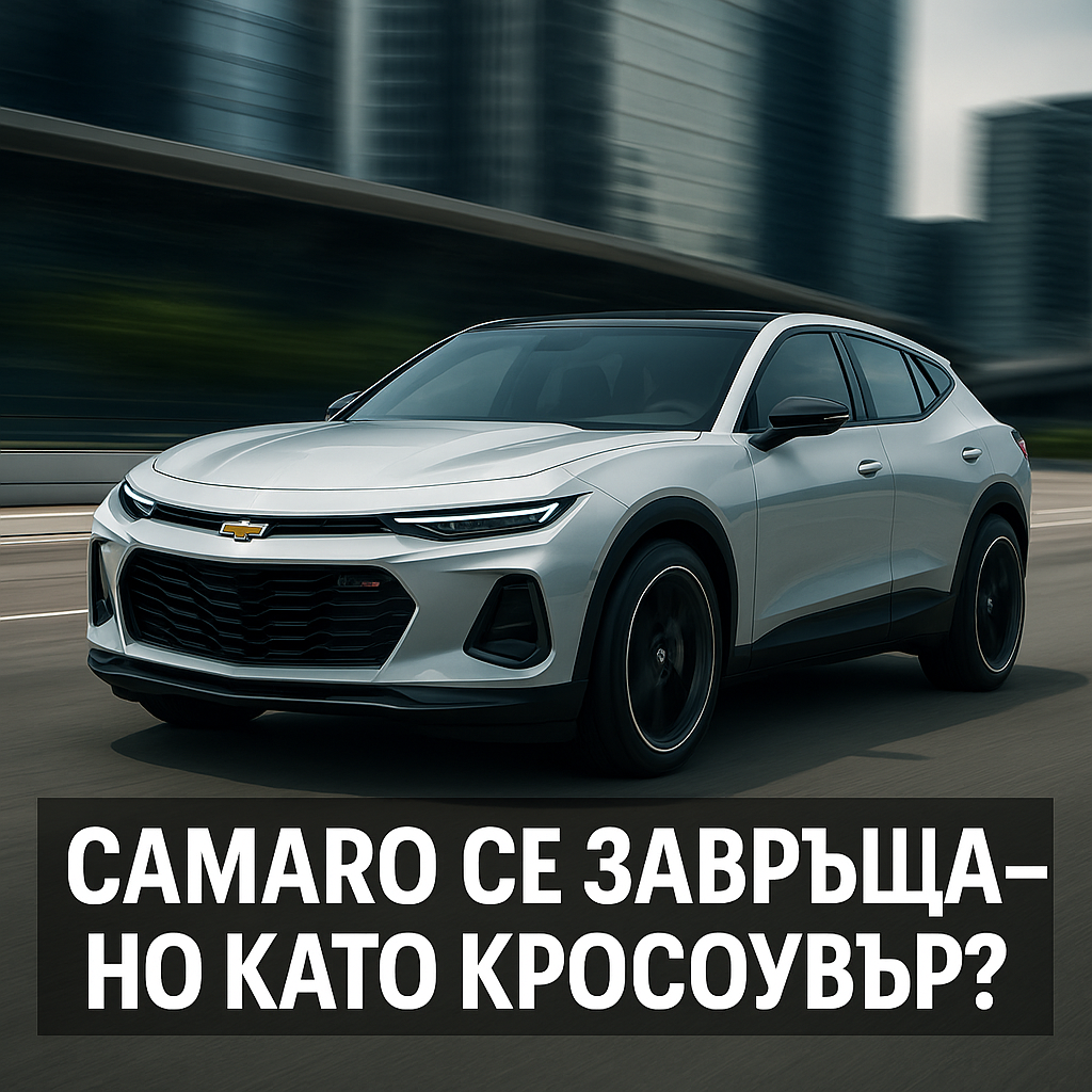 Camaro се завръща като електрически кросоувър с до 1 100 конски сили Camaro се завръща като електрически кросоувър с до 1 100 конски сили