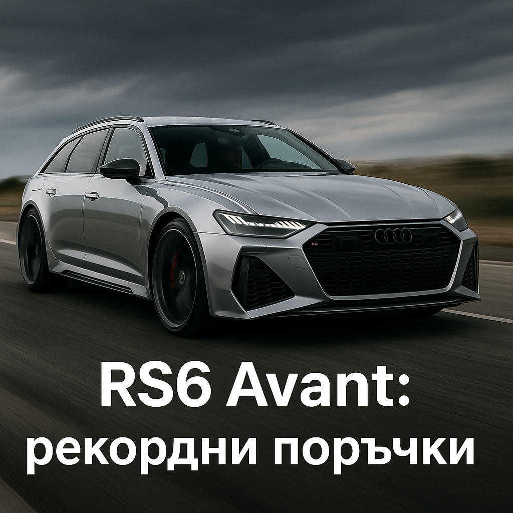 Рекордни поръчки за Audi RS6 Avant през първото полугодие Рекордни поръчки за Audi RS6 Avant през първото полугодие