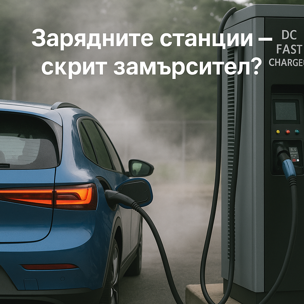 Проучване: въздухът край бързи EV зарядни е по-замърсен от този на бензиностанции Проучване: въздухът край бързи EV зарядни е по-замърсен от този на бензиностанции