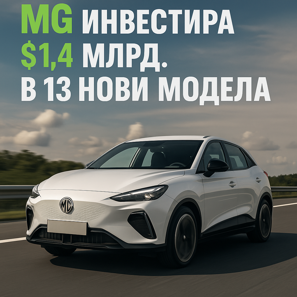 MG планира 13 нови електрифицирани модела до 2027 г. MG планира 13 нови електрифицирани модела до 2027 г.