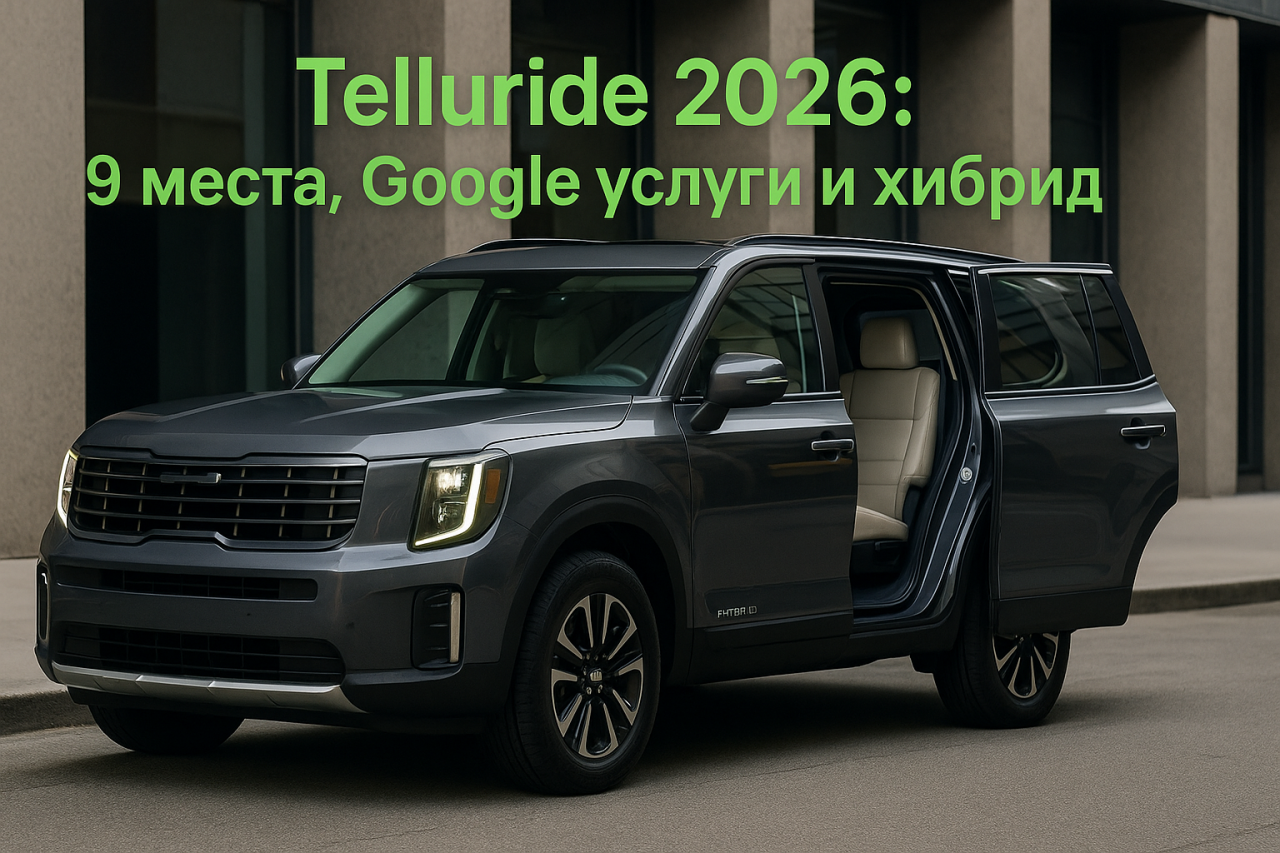 Kia подготвя новия Telluride 2026 с по-квадратен дизайн и хибридно задвижване Kia подготвя новия Telluride 2026 с по-квадратен дизайн и хибридно задвижване