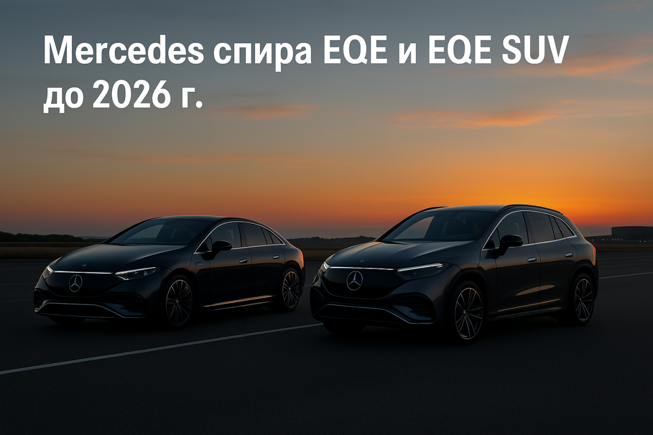 Mercedes спира производството на EQE и EQE SUV до 2026 г. Mercedes спира производството на EQE и EQE SUV до 2026 г.