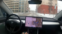 Автопилотът на Tesla се провали при снежни условия (ВИДЕО)