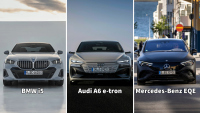 Битката на премиум електромобилите: Audi A6 e-tron срещу BMW i5 и Mercedes-Benz EQE